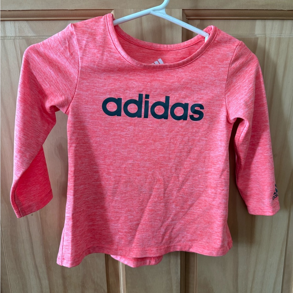 Like New, Girls Size 12 Month Adidas Long Sleeve Shirt